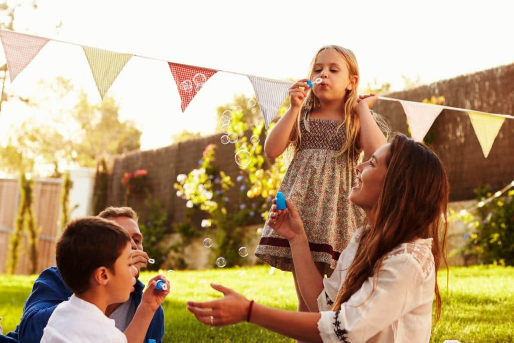 Girl Blowing Bubbles - Blowing Bubbles & Balloon Bursting